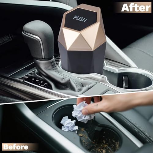 BFXM Car Trash Can Small Trash Bin - Image 3