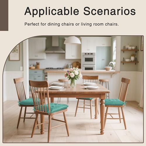 OVOV 1 Pack Chair Cushions for Dining Chairs 15.5"x15.5" Lake Blue - Image 5