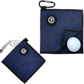 Small Magnetic Golf Towel with Clip, Microfiber Waffle Design by MAGOLFINGolf