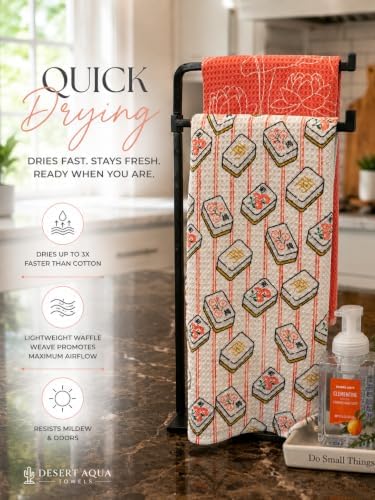 Desert Aqua|| 2 Pack Kitchen Towel || Ultra Absorbent || Double Sided || Quick - Image 5