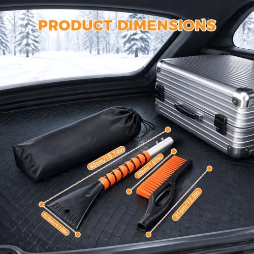 2 Pack Snow Brush and Ice Scrapers - Image 6