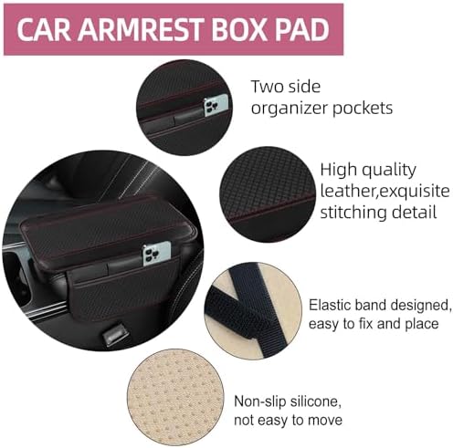 NBTEPEM 10 PCS Leather Car Seat Covers Front Seats Set, 14.5”-15'' Sporty - Image 5