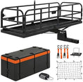 500 LBS Folding Hitch Cargo Carrier Basket 60" X 24" X 14.4"+ Waterproof Bag by LOCKIETTA