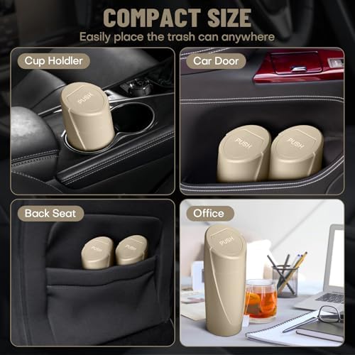 Car Trash Can Bin with Lid - Image 3