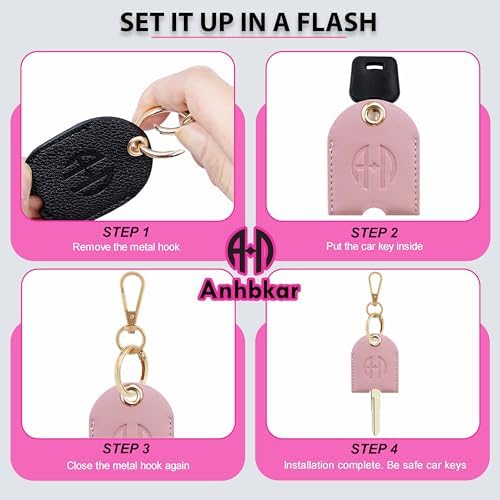 Leather Key Sleeve for Broken Car Key Loop Replacement - Image 3