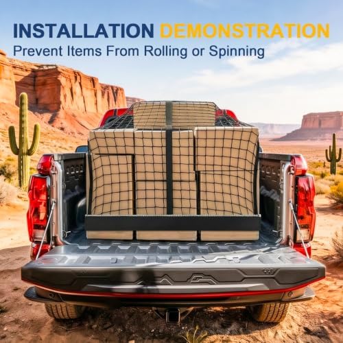 Cargo Net for Silverado/Ridgeline/Ram 1500/Tacoma/Tundra/Frontier/Sierra - Image 7
