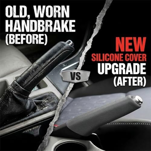 Car Handbrake Cover, Anti-Slip Silicone Automotive Handle Grip Protector - Image 5
