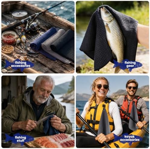 Puomue 3 Pack Microfiber Fishing Towels - Image 4