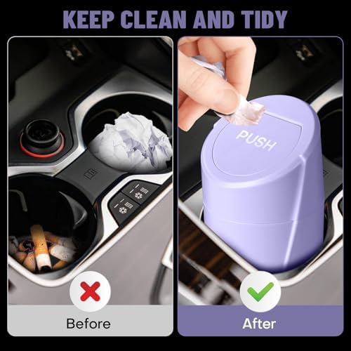 Car Trash Can Bin with Lid - Image 2