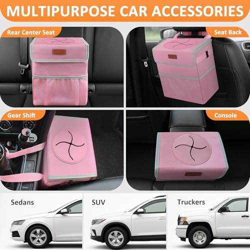 Vankor Car Trash Can with Lid Leak Proof Car Accessories - Image 5