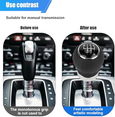 ZIMISI 6-Speed Car Shift Knob, Leather Shift Knob Lever Kit, Automatic or - Image 5