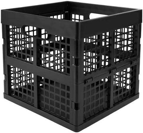 Eslite 3-Pack Collapsible Plastic Storage Crates, Foldable Crates - Image 3