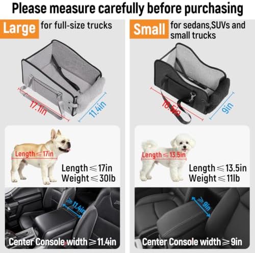 YJGF Center Console Dog Car Seat, Pet Car Seats - Image 3