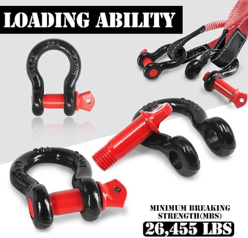 1/2" D Ring Shackle with 5/8" Screw Pin, 2T Working Load Limit / 12T Minimum - Image 3