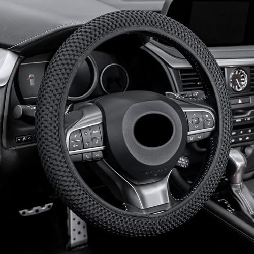 Alpmosn Elastic Stretch Steering Wheel Cover, Universal Interior Accessories by alpmosn