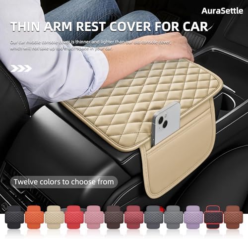 Leather Waterproof Car Armrest Console Pad - Image 4