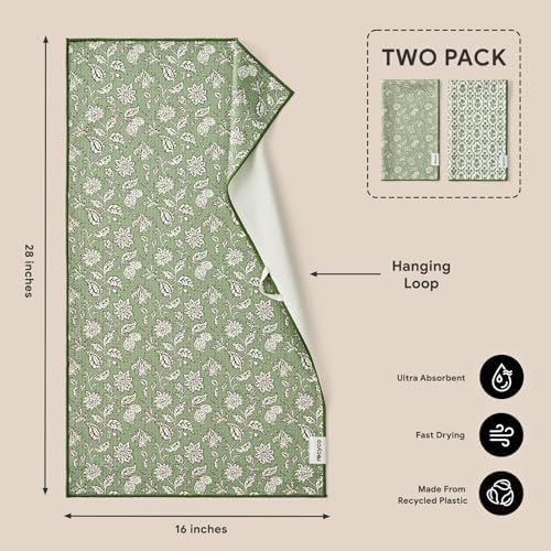 RECYCO Waffle Kitchen Towel Set of 2 - Image 2
