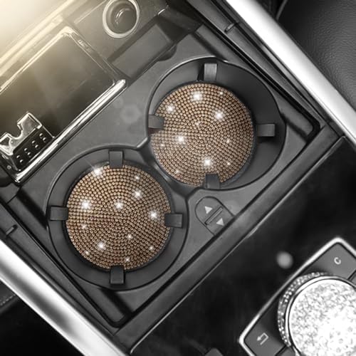 Osilly 2PCS 2.75 Inch Rhinestone Cup Holder Coasters - Image 5