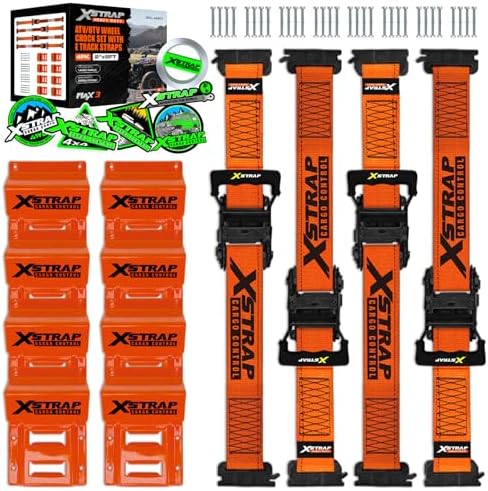 XSTRAP STANDARD Wheel Chock E-Track Tie Down Straps Kit by XSTRAPSTANDARD