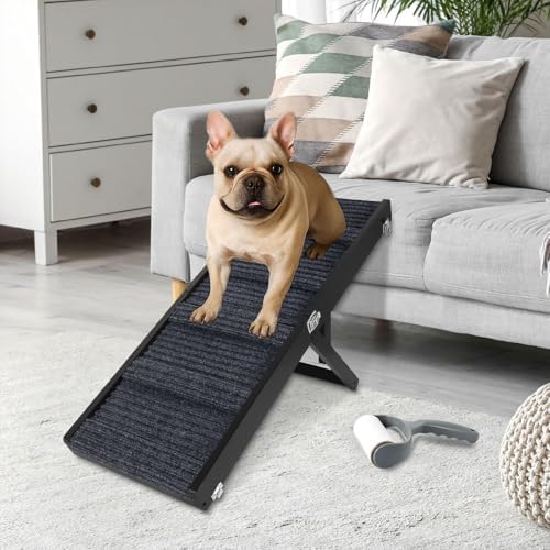 Okydoky Small Dog Ramp, Portable Folding Pet Stair Ramp, Adjustable 4 Levels by Okydoky