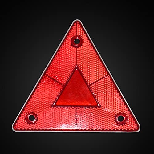 Enjoyist 6-Pack Red Safety Reflector Warning Sign, Slow Moving Vehicle Triangle - Image 3