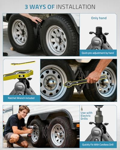 PAULINN Camper RV Wheel Chock Stabilizer 2 Sets - Image 2