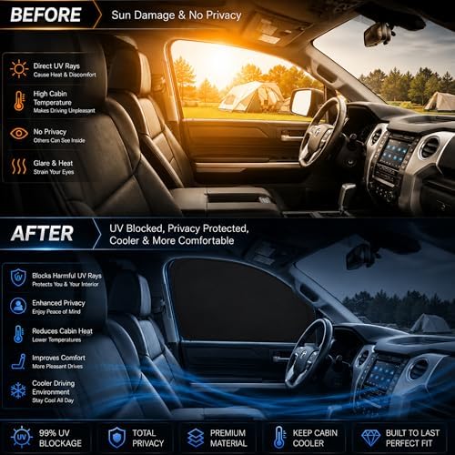 Front Windshield ＆ Side Window Sun Shade - Image 3