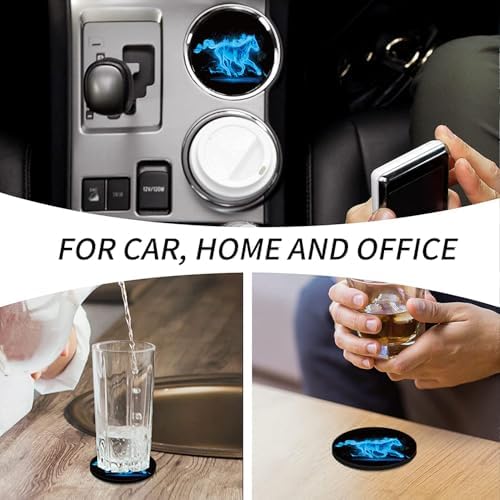 2-Pack 2.75" Silicone Car Cup Holder Coaster Insert, Non-Slip Car Coasters - Image 4