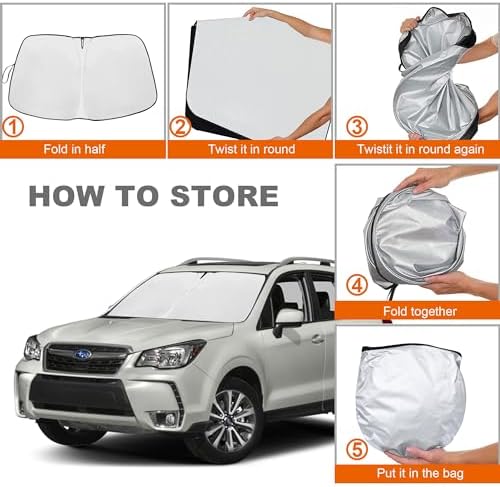 Foldable Front Windshield Sunshade fit - Image 4