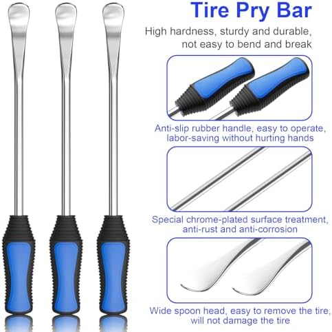 HTOMT 11.5" Tire Spoon Kit, Motorcycle Tire Changer Tire Removal Tool - Image 6