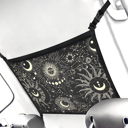 Planet Car Ceiling Cargo Net Pocket Hanging Storage Bag - Image 3