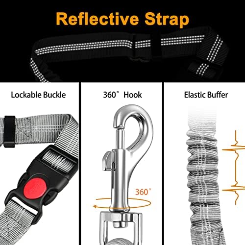 Chew Proof Dog Car Seat Belt, 2 in 1 Steel Cable Dog Car Accessories Headrest - Image 6