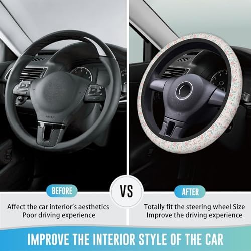Steering Wheel Cover 15 Inch Breathable Anti Slip - Image 3