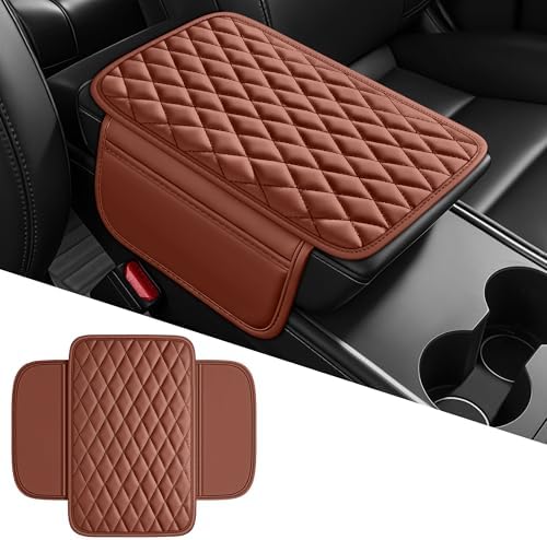 Leather Waterproof Car Armrest Console Pad - Image 2