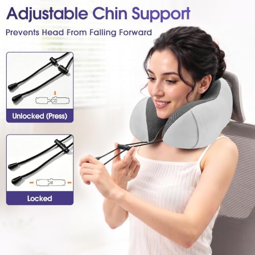 CloudBliss Memory Foam Travel Neck Pillow - Image 5
