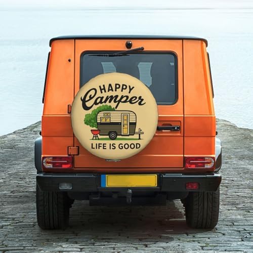 Spare Tire Cover Happy Campers Wheel Covers Weatherproof Universal Wheel - Image 6