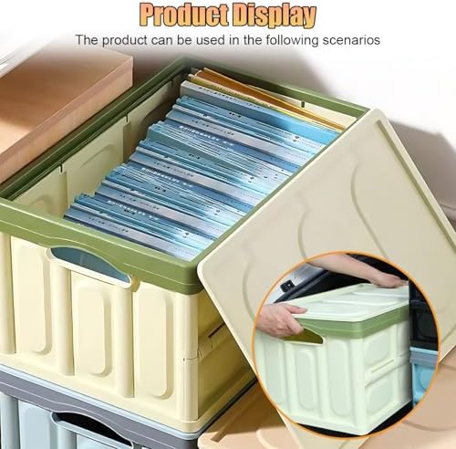 Car Trunk Organizer, Foldable Plastic Cargo Storage Box - Image 5