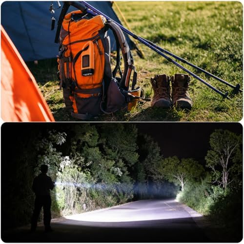 Simpeak 2-Pack Hand Crank Solar Powered Flashlight, Emergency Rechargeable LED - Image 6
