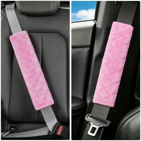Amooca 2 Pack Seat Belt Covers Soft Shoulder Pad - Image 4