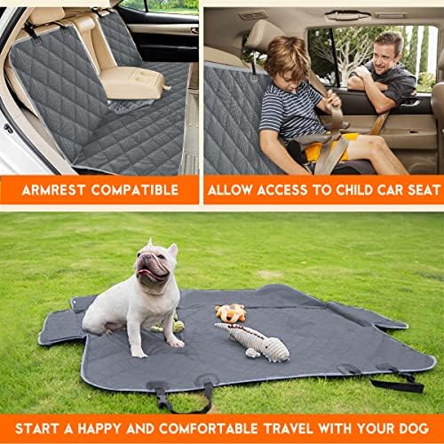Yuntec Dog Car Cover for Back Seat Pet Car Seat Cover Protector - Image 6