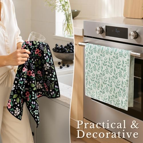 Homaxy Large Waffle Kitchen Towels 2 Pack - Image 5