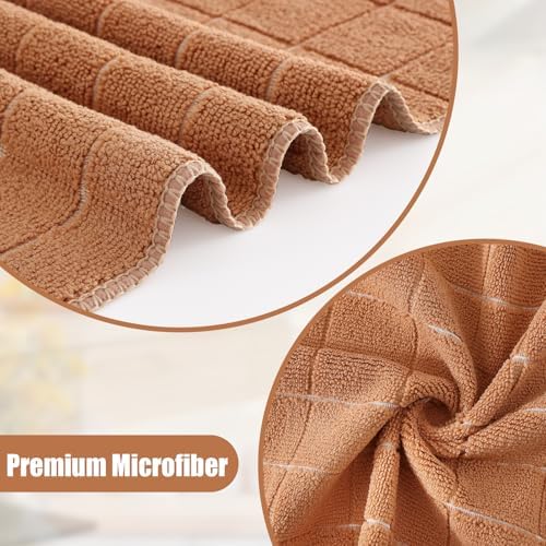 Homaxy Microfiber Kitchen Towels and Dishcloths Sets, 12 Pack - Image 2