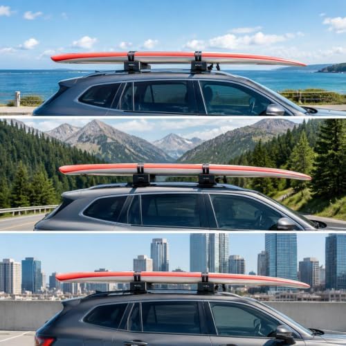 2 Pieces Car Top Kayak Racks Foam Blocks Carrier Roof Rack Pads Paddleboard Non - Image 6