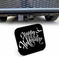 Happy Halloween Hitch Cover Spooky Halloween Bats Rubber Trailer Hitch Cover by Beabes