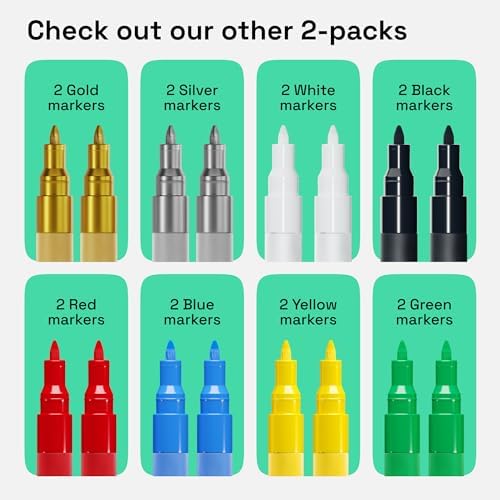 ARTISTRO Blue Acrylic Paint Markers - Image 6