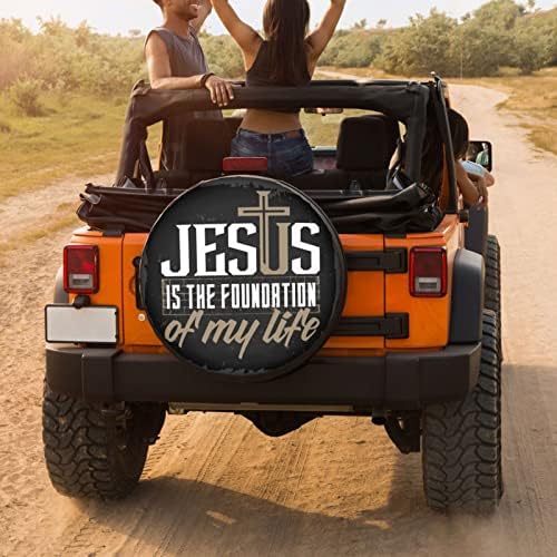 0 Spare Tire Cover Dust-Proof Wheel Tire Cover Fit Trailer, SUV and Many - Image 4