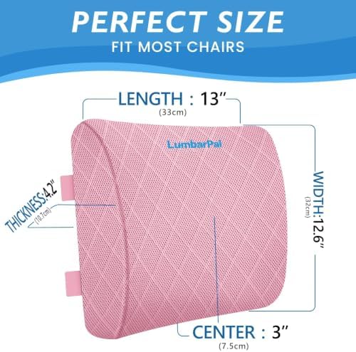 Lumbar Support Pillow for Office Chair, Back Support, Memory Foam - Image 2