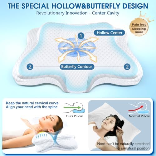 CHxxy Memory Foam Pillows, Cervical Pillow - Image 2