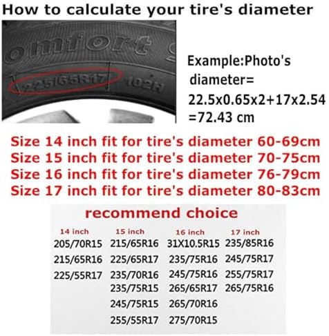 Tire Cover American Flag Potable Polyester Universal Spare Wheel Tire Cover - Image 6