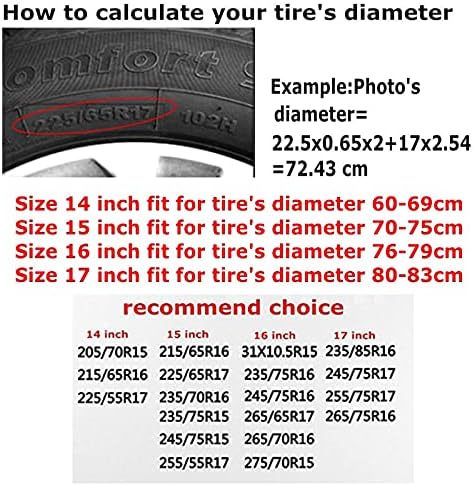 Siski Waves Spare Tire Cover Wheel Protectors Weatherproof Universal - Image 6